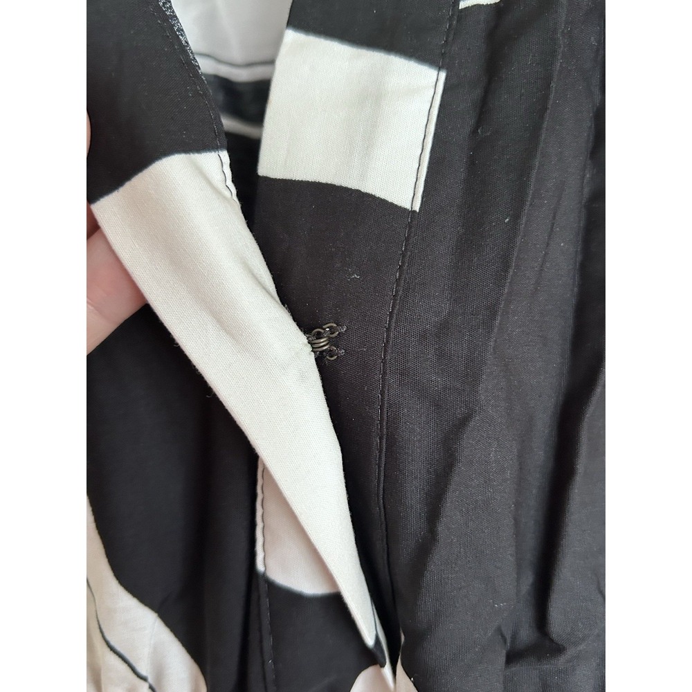 Anthropologie Maeve The Somerset Maxi Dress Black & White Geometric Print Sz XS - Picture 6 of 8
